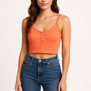 American Eagle Size Large Orange Tank Top